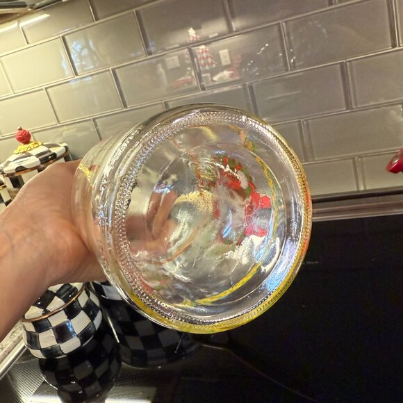 Vintage French Milk Bottle with Christmas Cow - Picture 9 of 11